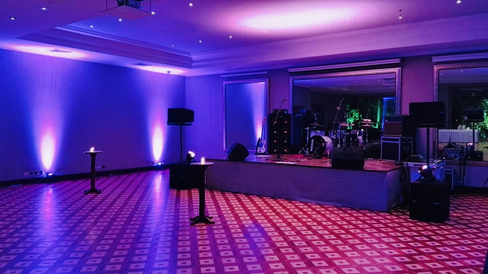 MCS Events LED lighting rental being used for party in DMV area