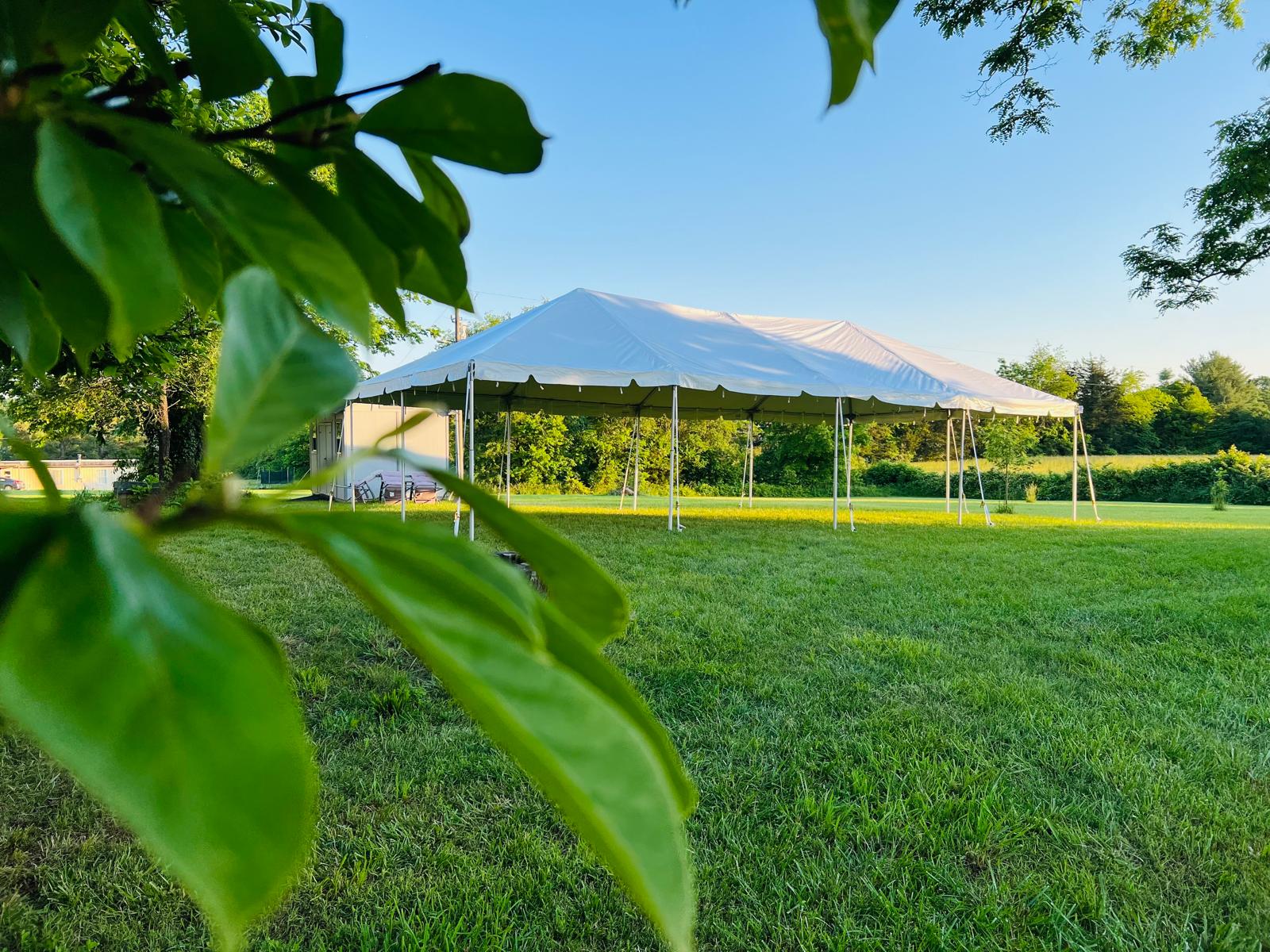 MCS Events rental 20 by 40 tent being used for event in DMV area